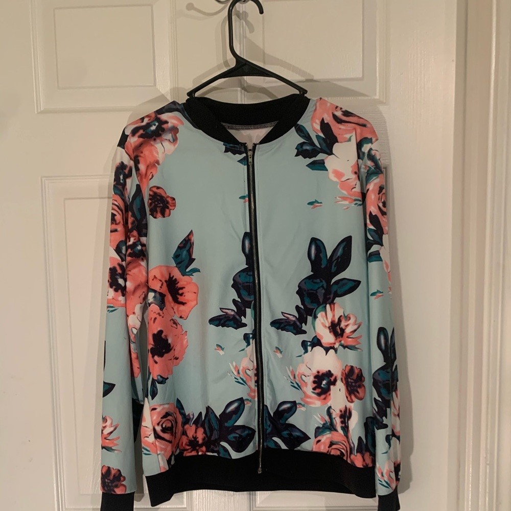 Floral tracksuit jacket